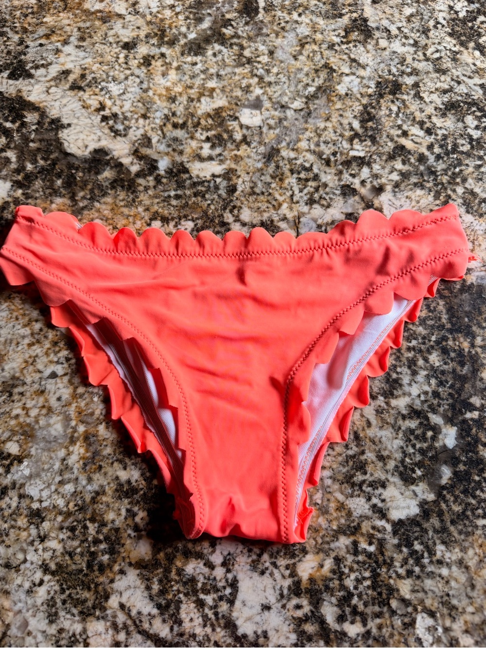 FREE with purchase of non-discounted item: Gabi Orange Scallop Edge Bikini, Sz S - Picture 6 of 16